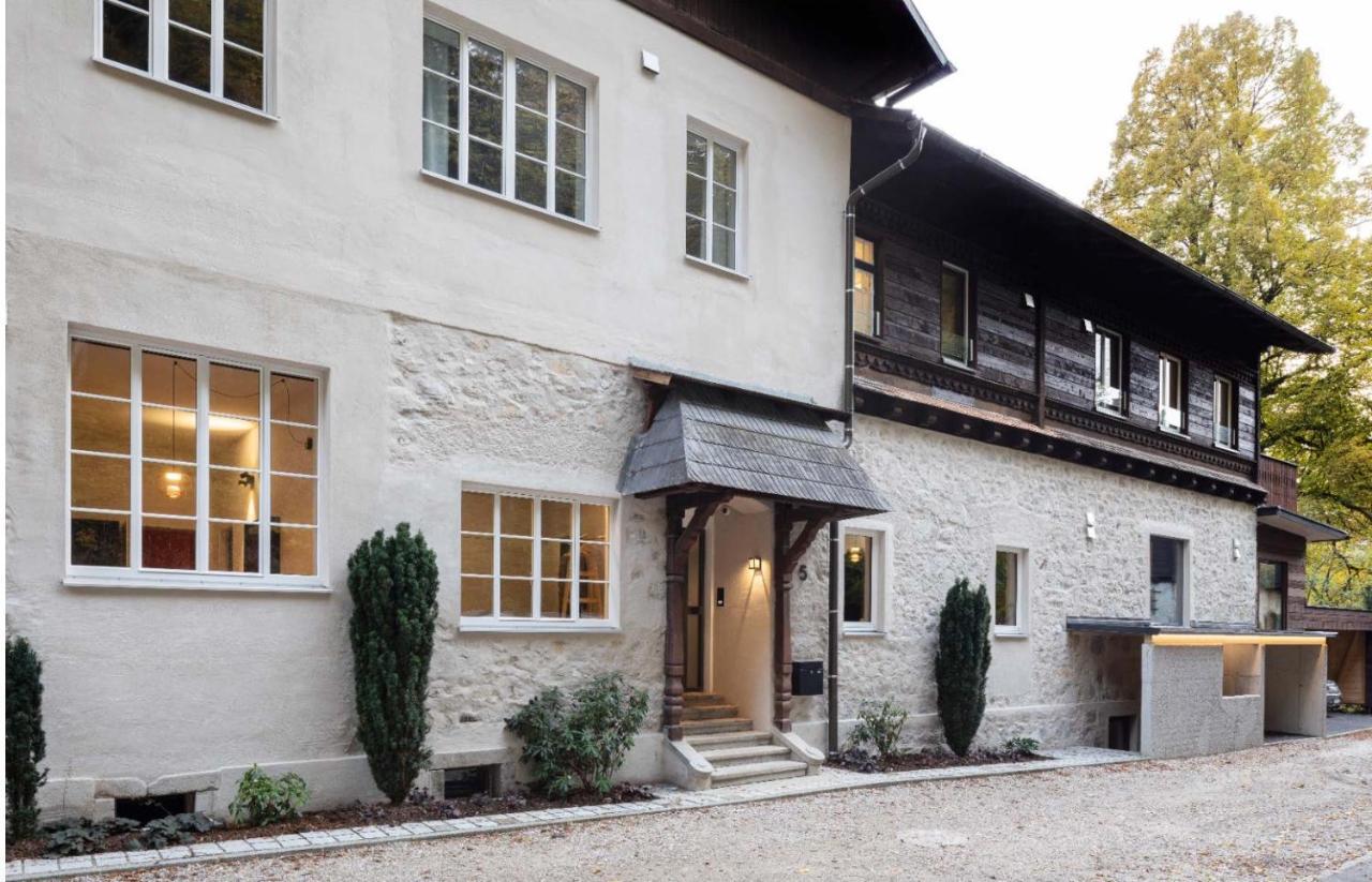 Design&Natur - Hochwertige Ferienwohnung "Sundowner" In Alter Villa Grünau im Almtal Extérieur photo